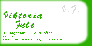 viktoria fule business card