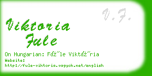 viktoria fule business card